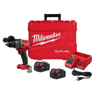 Milwaukee 2903-22 M18 FUEL 18 Volt Lithium-Ion Brushless Cordless 1/2 in. Drill/Driver Kit