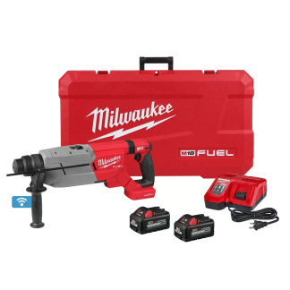 Milwaukee 2916-22 M18 FUEL 18 Volt Lithium-Ion Brushless Cordless 1-1/4 in. SDS Plus D-Handle Rotary Hammer Kit w/ ONE-KEY