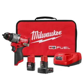 Milwaukee 3403-22 M12 FUEL 12 Volt Lithium-Ion Brushless Cordless 1/2 in. Drill/Driver Kit