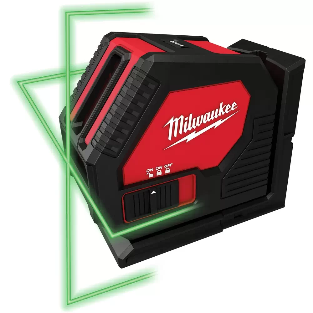 Milwaukee M12 12-Volt Lithium-Ion Cordless Green Cross Line and 4