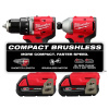Two Compact Brushless Tools in the Milwaukee 3692-22CT M18 Compact Brushless 2-Tool Combo Kit