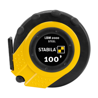 STABILA 30955 Closed case tape LBM 2000 STEEL, 100', steel blade, scale in inches