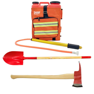 Vanguard Steel 5500 9901 5Gal Firefighting Backpack Water Delivery Tank with Axe & Shovel Kit