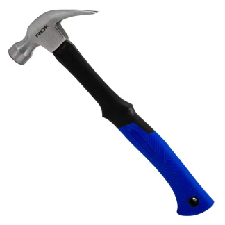 ROK 65515 8 OZ Claw Hammer, Fiberglass handle