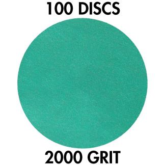 Klingspor 356036 FP 77 K T-ACT 6" H&L 0-Hole 2000 Grit Sanding Discs, 100PK