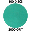 Klingspor 356056 FP 77 K T-ACT 5" H&L 0-Hole 2000 Grit Sanding Discs, 100PK