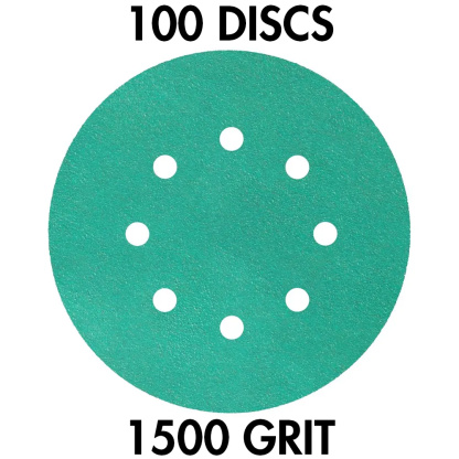 Klingspor 362246 FP 77 K T-ACT GLS5 5" H&L 8-Hole 1500 Grit Sanding Discs, 100PK