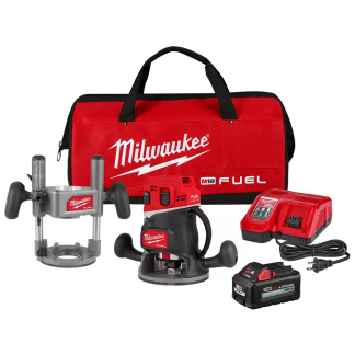 Milwaukee 2838-21 M18 FUEL 18 Volt Lithium-Ion Brushless Cordless 1/2" Router, Battery & Charger Kit