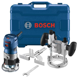 BOSCH GKF125CEPK Colt Corded 1.25 HP Variable-Speed Palm Router Combination Kit, 7A