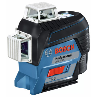 BOSCH GLL3-330C 12V Max 360° Connected Three-Plane Leveling and Alignment-Line Laser Kit with (1) 2.0 Ah Battery