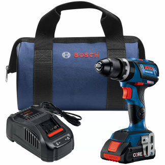 BOSCH GSB18V-535CB15 18V EC Brushless Connected-Ready 1/2" Hammer Drill/Driver with (1) CORE18V 4 Ah Advanced Power Battery