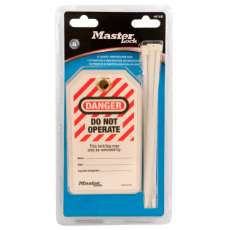 Master Lock 497AD Lockout Tag, Do Not Operate Safety Tags in Carded Packaging, English, Laminated