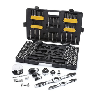 GEARWRENCH 82812 114 Pc. SAE/Metric Ratcheting Tap and Die Set