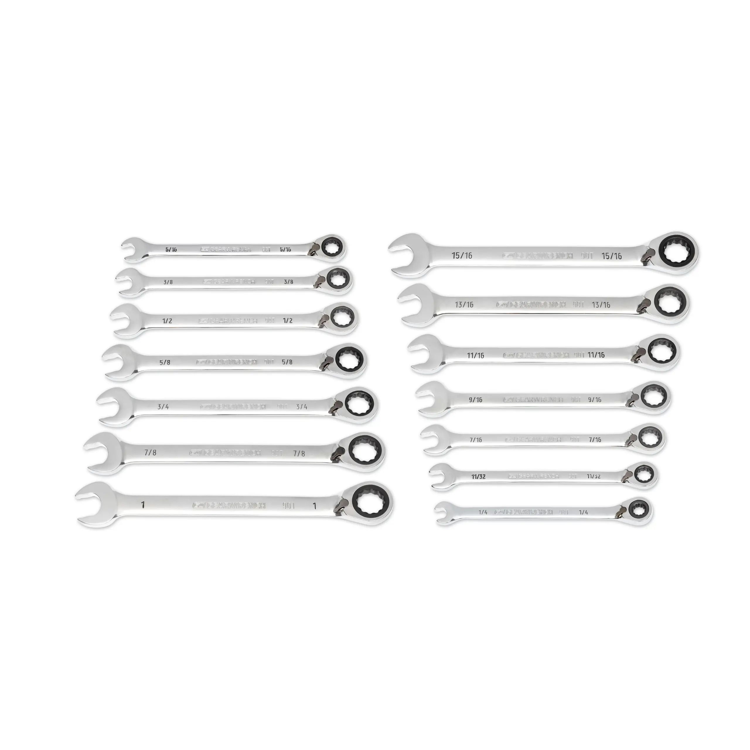 Reversible ratcheting wrench set cheap sae