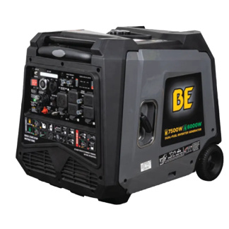 Be Power Equipment BE7500ID 7,500 Watt Electric Start Dual-Fuel Inverter Generator