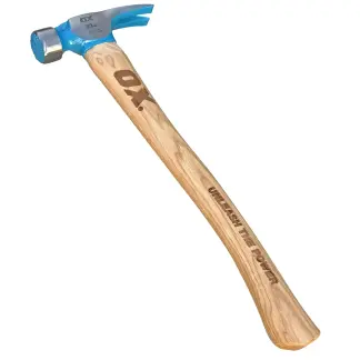 OX Tools OX-P083622 OX Professional 22oz California Framing Hammer - Hickory Handle