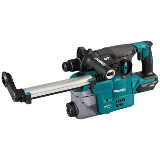 Makita HR008GZ05 40V MAX XGT Brushless Cordless 1-3/16" SDS-PLUS Rotary Hamer w/ DX10 Dust Extraction Attachment, AVT, AFT, AWS & XPT (Tool On