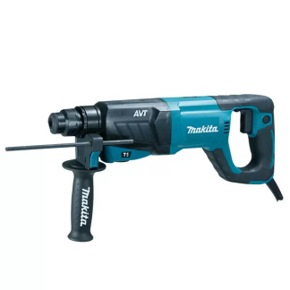 Makita HR2641X2 Corded SDS Plus 1" Rotary Hammer Drill With 5pc Premium 3-Cutter Rotary Hammer Drill Bit Set