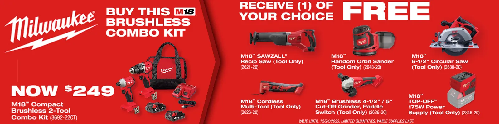 Milwaukee Mower with Free Blower Promo