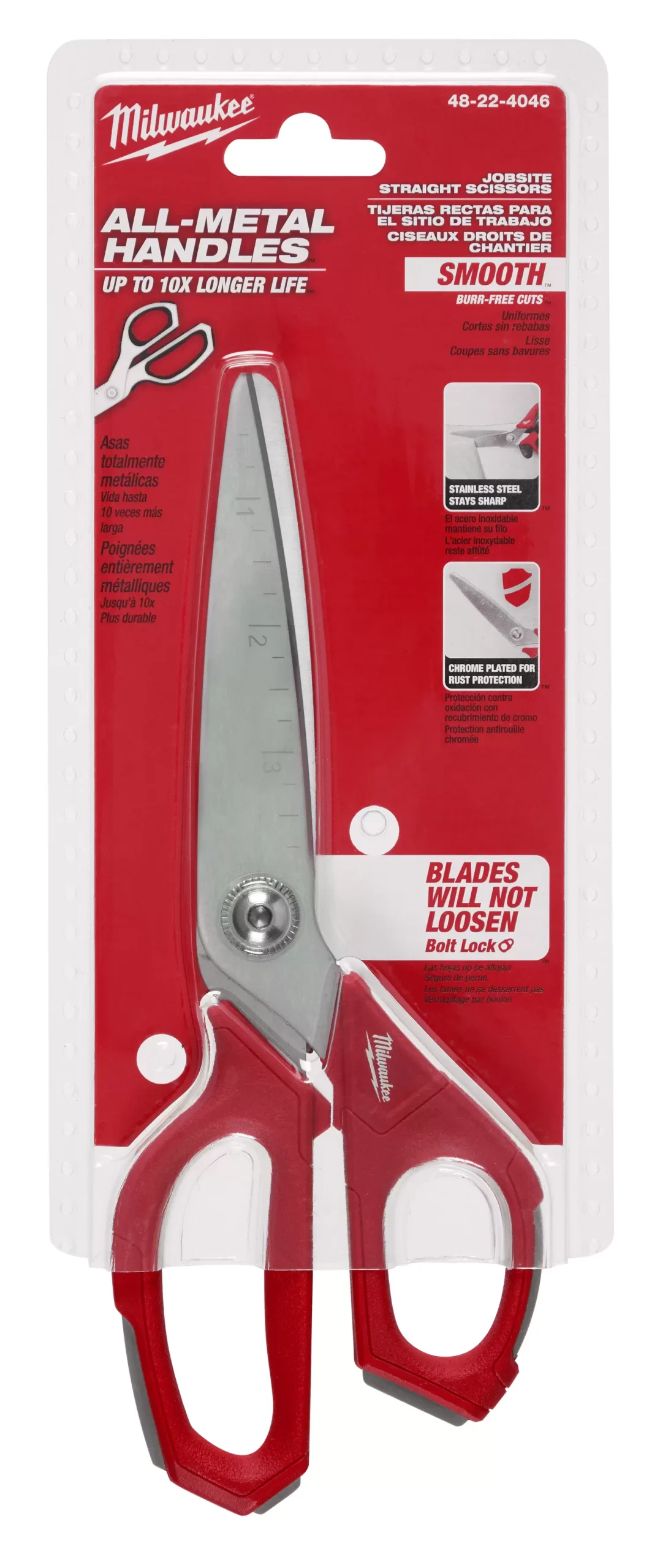 Milwaukee 48-22-4046 9″ Jobsite Straight Scissors