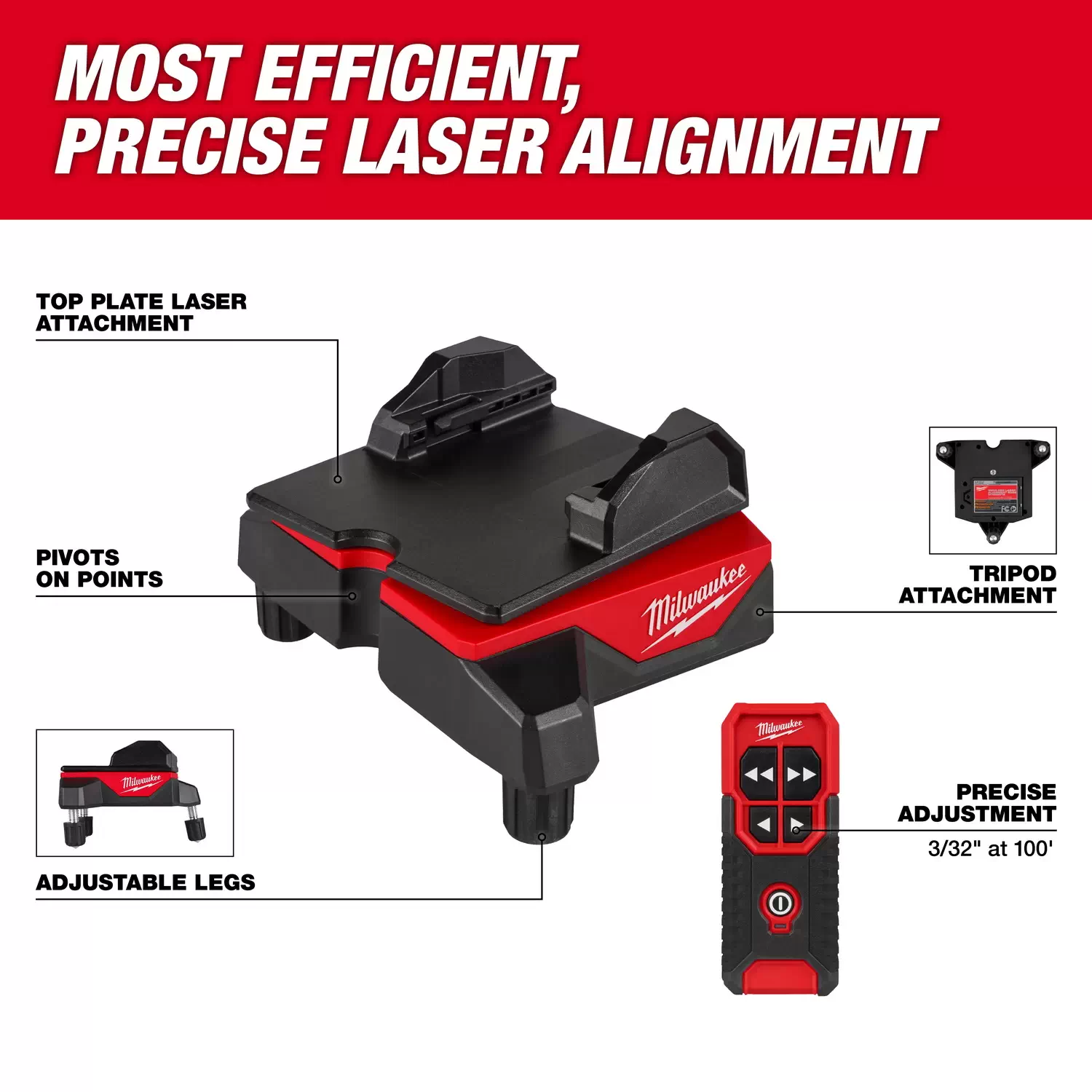 Milwaukee 48-35-1411 Trépied de laser 72