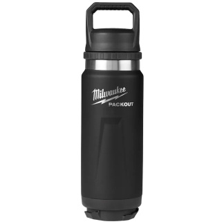 Milwaukee 48-22-8396B PACKOUT Black 24oz Insulated Bottle with Chug Lid