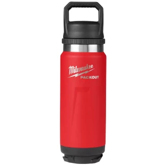 Milwaukee 48-22-8396R PACKOUT Red 24oz Insulated Bottle with Chug Lid