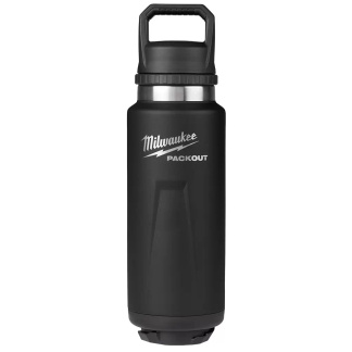 Milwaukee 48-22-8397B PACKOUT Black 36oz Insulated Bottle with Chug Lid