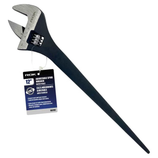 ROK 66192 12" Adjustable Spud Wrench with Scale