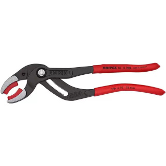 KNIPEX 81 11 250 SBA 10" Siphon and Connector Pliers With Replaceable Plastic Jaws