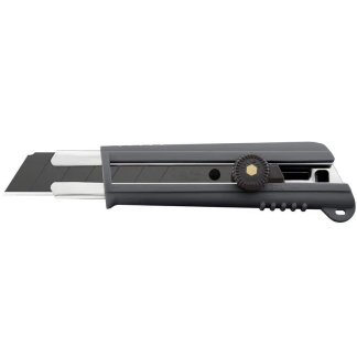 OLFA NH-1 25mm Rubber Grip Ratchet-Lock Extra Heavy-Duty Utility Knife with HBB Ultra-Sharp Black Blade
