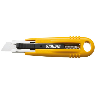 OLFA SK-4 Semi-Automatic Self-Retracting Safety Knife with SKB Dual-Edge Safety Blade