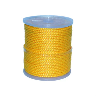 Stinson Rope 164341 3/8" x 630' Yellow Braided Polypropylene Rope