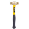 Tooltech Workbench 705505 1-1/2LB Brass Head Hammer with Fibreglass Handle