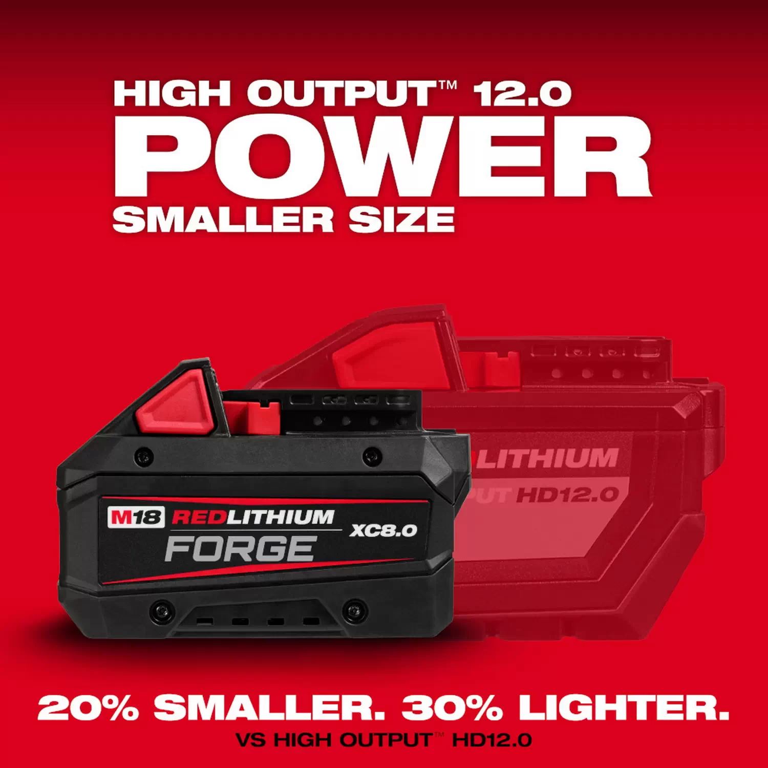 Milwaukee 48 11 1881 M18 REDLITHIUM FORGE HD8.0 High Output Battery Pack Adam s Tarp Tool Ltd