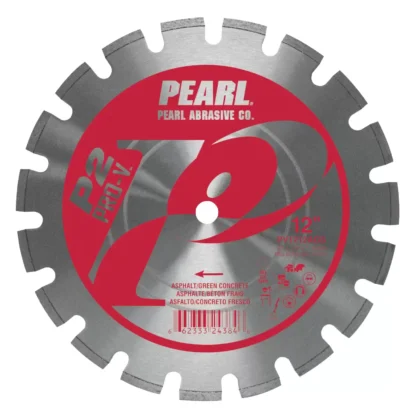 Pearl PV1212AGS 12" x .125 P2 Pro-V Segmented Diamond Blade for Asphalt & Green Concrete 1" Arbor